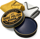 Eagle Shoe Polish Wax – Premium High-Gloss Shine – Restores Color, Covers Scuffs, Nourishes & Protects - 3-Piece Kit | Navy Blue — 1
