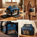 Top-Expandable Pet Carrier with Treat Pet Window,17x11x9.5 Airline Approved
