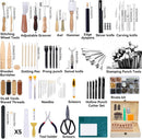 458 Pcs Leather Working Kit Leather Crafting Kit Leathers Working Tools — 2