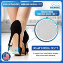 HAPAD Metatarsal Bar - Small, Ball of Foot Pad Wool Felt Shoe Insert 5