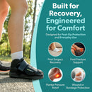 BraceAbility Closed Toe Medical Walking Shoe - Lightweight Broken Toe Cast Boot, Fractured Foot Brace for Metatarsal Stress Fracture, Post-op Bunion, Hammertoe Surgery Recovery - For Men or Women (M) — 4