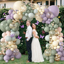 Amandir 173Pcs Dusty Green Purple Pink Balloon Arch Garland Kit — 6