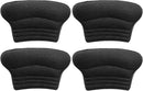 WLLHYF 4 Pieces Kids Heel Grips, Shoe Inserts Self-Adhesive Heel Cushion - Black | 2 Pairs — 7