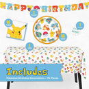 Pokemon Birthday Decorations Party Supplies with Banner & Tablecloth — 2