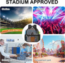 USPECLARE Clear Backpack for Stadium Approved 12×6×12 Transparent Bag | Black Pvc | Small — 8