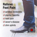 Achilles Tendonitis Inserts for Foot Pain Relief by Heel Defender, Immediate Relief for Plantar Fasciitis and Severs Disease, Comfortable 0.4” Sport Small/Medium Shoe Inserts Designed by Podiatrists — 3