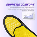VALSOLE Heavy Duty Support Pain Relief Orthotics - 220+ lbs Plantar Fasciitis High Arch Support Insoles for Men Women, Flat Feet Orthotic Insert, Work Boot Shoe Insole, Absorb Shock with Every Step - MEN 8-8 1/2 | WOMEN 10-10 1/2--(270mm) / Yellow & Purpl — 5