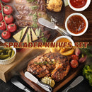 Butter Knives 4 Pieces Stainless Steel Cheese Butter Spreader Knife Set for Cold Butter, Cream Cheese, Jam, Pastry,… — 7