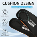 Cushion Insoles for Mens,Shock Absorbing Gel Shoe Inserts for Foot Pain Relief,Replacement Comfort Inner Soles for Work Boots and All Day Standing（Black-US12） — 2