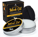MEKER Mink Oil for Leather Boots, Leather Conditioner and Cleaner 3.52 oz-All-Natural Waterproof Soften and Restore Shoes — 1