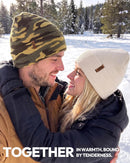 3 Pack Beanie for Men Women, Winter Double Layer Warm Hat Skull Cap - Camouflage 1+beige+brown — 5