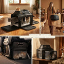 Top-Side Expandable Pet Carrier, Treat Window,18x13x9.5 Airline Approved