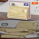FUCDTEFC Acrylic Mail Holder, Clear Acrylic File Letter Organizer, Vertical Envelope Mail Holder for Desk, Lightweight Countertop Bill Holding Sorter Letter Invoice Stand for Home Office School — 4