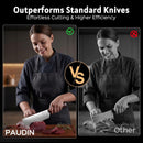 PAUDIN Nakiri Knife - 7" Razor Sharp Meat Cleaver and Vegetable Kitchen Knife, High Carbon Stainless Steel,… — 5