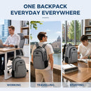 MATEIN Travel Laptop Backpack, 15.6 Inch College School Computer Bag, Grey | Austere Grey — 7