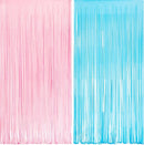 Pink and Blue Party Photo Backdrop - 3.2ft X 8.2ft - 2 Packs | Pink & Blue — 1