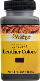 Fiebing's LeatherColors (4 Fl Oz, Cordovan) - Leather Dye for Natural Leather - Water-Based, Non-Flammable Formula - Permanent & Penetrating Color for Shoes, Boots, Furniture - Safe for Institutions — 1