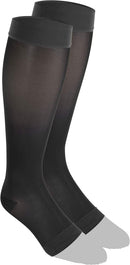 Truform Sheer Compression Stockings, 15-20 mmHg, Women's Knee High Length, Open Toe, 20 Denier, Charcoal, 3X-Large | 3X-Large (1 Pair) — 6