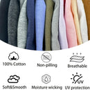 vidsel 100% Cotton Skull Caps Beanie Night Cap Sleep Hats for Men Women — 5