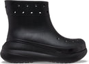 Crocs Unisex Crush Platform Waterproof Rain Boots – Black — 5