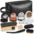 Shoe Shine Kit for Men & Women, 16Pcs Black Shoe Polish Kit for Leather Boots Care, Mens Gifts Ideas — 1