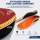 Shoe Insoles for Comfort: 12-Hour Arch Support for Work & Walking - Orange — 6