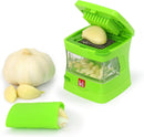 Garlic-A-Peel Garlic Press, Crusher, Cutter, Mincer, and Storage Container - Includes Silicone Garlic Peeler - Easy… — 1