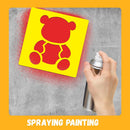 24 Pcs Stencils for Kids for Painting 8" Outdoor Sidewalk Chalk Stencils | 8in — 4