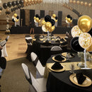 TONIFUL 4 Set Black Gold Balloon Stand Balloon Centerpieces for Table | 4 Set Balloon Stand — 7