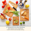 Totally Bamboo Cutting Board Set, 3 Reversible Cutting Boards for Kitchen — 4