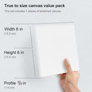 PHOENIX Small Stretched Canvas for Painting 6x6 Inch/7 Value Pack, 8 Oz Triple Primed 5/8 Inch Profile 100% Cotton White Blank Canvas, Square Framed Canvas for Oil Acrylic & Pouring Art | Studio Set (8 Oz.) | 6"x6" — 3