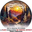 Wooden Puzzles for Adults, Unique Sunset Forest Puzzle 11.4x11.4in 200pcs — 2