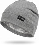 HAVN EMF Lightweight Beanie for Men & Women - Blocking Faraday Hat with WaveStopper Silver Shielding - Blocks 99% of WiFi 5G Cellphone Radiation - Breathable Sleep Cap - Heather Grey One Size — 1