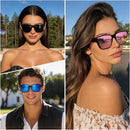 Wzerry Polarized Over Glasses Sunglasses for Women Men with Large Shades | Black/Grey + Black/Blue + Black/Pink — 6