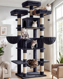 Globlazer Big XXL Cat Tower for Indoor Multiple Cats, F80, Dark Grey — 1