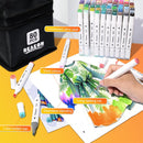 Reaeon Alcohol Art Markers, 80 Colors Fine & Chisel Dual Tip Marker Set, Permanent Art Markers for Adults Sketching Painting Drawing and Coloring(White Barrel) | 80-color — 4