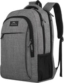 MATEIN Grey 17 Inch TSA Friendly Travel Laptop Backpack for Women and Men | Light Gray — 1