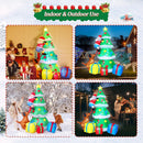 AKEYDIY 7.7 FT Inflatable Christmas Tree with A Santa Chased by Dog Inflatable Christmas Decorations Outdoor- Blow Ups Xmas Tree Yard Decorations LED Lighted Décor for Holiday|Party|Garden|Lawn|Patio — 3