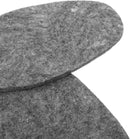 Wool Felt Boot Insoles Large Size, Breathable Soft Cuttable Replacement Shoe Soles, Sweat-Absorbing Winter Inserts for Men and Women, Deep Gray 25cm — 3