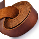 Leather Strap 1 Inches Wide Flat Leather Straps for Crafts, Full Grain Oil Tan Leather Strips for Crafts, Tooling, Garden Tools (72 Inches Brown2) — 1