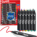 Sharpie Creative Markers, Water-Based Acrylic, Bullet Tip, Assorted Colors, 12 Count – Arts & Crafts, Kids Activity, School Classroom; Works on Paper, Metal, Wood, Ceramic, Glass, Rock, Canvas — 1