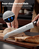 PAUDIN Bread Knife, 8" Serrated Bread Knife for Homemade Bread, Gift Box — 5