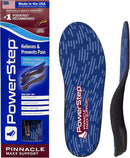 PowerStep Pinnacle Maxx Orthotic Insoles, Maximum Stability & Comfort, Firm & Flexible Angled Heel, Flat Feet & Overpronation, Heavy Duty Shoe Inserts for Men & Women, Made in USA - Maroon — 1