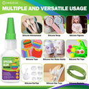 INSOIA Super Silicone Glue Clear, 20g, Strong Bond, with Precision Tips — 3