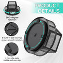 YINGHUA 360°Rotating Mesh Desk Organizer & Pen Holder - Black — 4