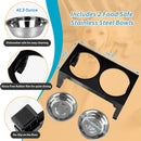 Elevated Dog Bowls with 2 Stainless Steel Dog Food Bowls, Raised Dog Bowl…