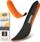 Cushion Insoles for Mens,Shock Absorbing Gel Shoe Inserts for Foot Pain Relief,Replacement Comfort Inner Soles for Work Boots and All Day Standing（Black-US12） — 1
