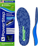 PowerStep Pinnacle High Arch Orthotics Insoles, High Arch Pain Relief, Plantar Fasciitis Relief, Supination, Supports Foot, Arch & Heel Pain, Made in The USA - Blue/Green — 1