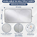 EcoNour Car Windshield Sun Shade, Front Window Sun Blocker for SUVs,Sedan — 5