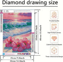 BYGFHLYW 5D Diamond Art Kits for Adults, Beach Flower Diamond Painting Kits | KM602-1 — 5